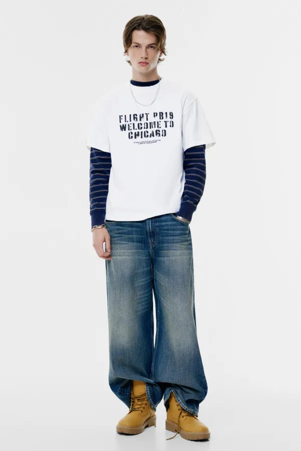 Aeroplane Graphic T-Shirt - White