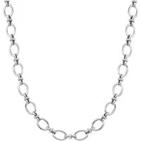 Affinity Silver Steel Long Necklace