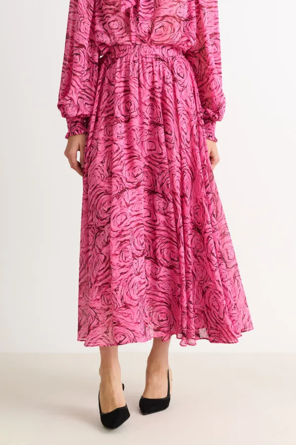 Agatha Rosechild Full Circle Maxi Skirt Pink