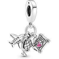 Airplane, Globe & Suitcase Dangle Charm