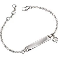 Aisha Diamond Charm ID Bracelet - 17cm