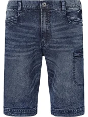 Akisteg Men's Denim Bermuda Shorts - Blue - 3XL