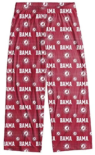 Alabama Crimson Tide Men's Scatter Pattern Pajama Lounge Multi Color Pants - Multi - X-Large