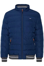 Aleksander Men's Quilted Jacket Transition Jacket with Stand-Up Collar, Estate Blue (194027), L