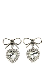 ALESSANDRA RICH Metal Bow Earrings