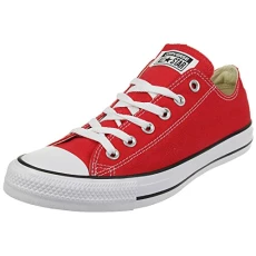 All Star Low Trainers Red Canvas UK
