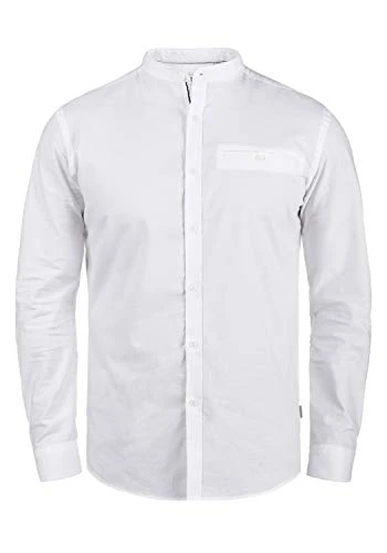 Allion Men's Long Sleeve Shirt, Size:S, Colour:White (0001)