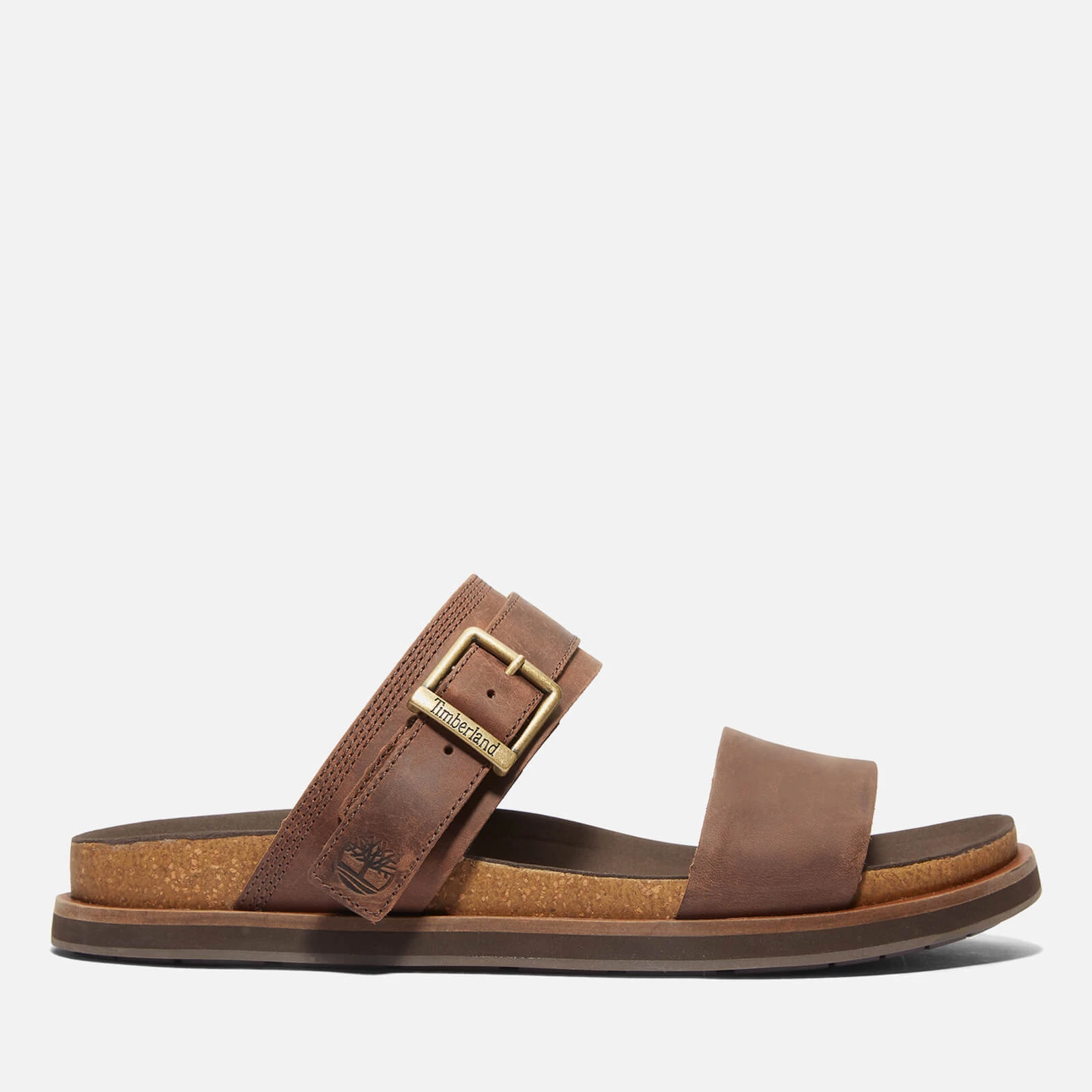 Amalfi Vibes Double Strap Leather Sandals - UK - Brown