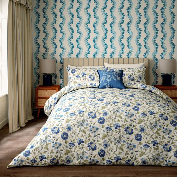 Amanpuri Double Duvet Covet Set Blue
