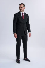 Amedeo Piece Black Suit