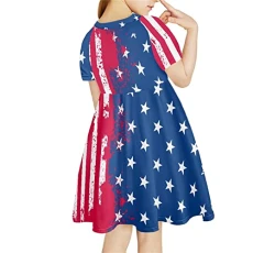 American Flag Dresses for Girls 4T Midi Dress Summer Dresses Knee Long Dress Skirts Patriotic Theme American Flag Dresses for Girls 4T Midi Dress Summer Dresses Knee Long Dress Skirts Patriotic Theme