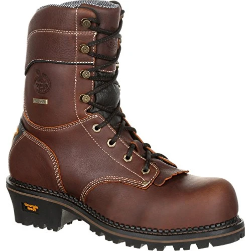 AMP LT Logger Composite Toe Waterproof Work Boot Brown