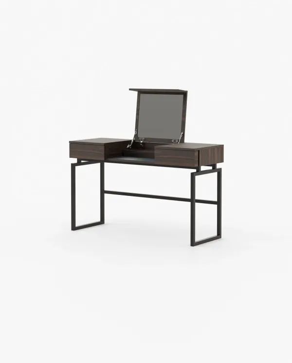 AMY Dressing Table Smoked Eucalyptus Veneer Matte