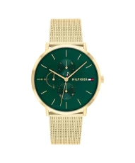 Analogue Multifunction Quartz Watch for Women with Gold Colored Stainless Steel mesh Bracelet - 1782766