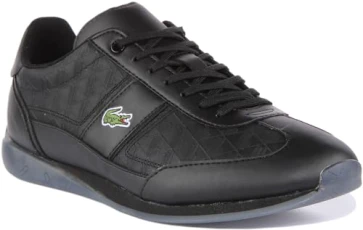 Angular 222 Men's Low Top Lace Up Leather Casual Trainers (Black, UK 11) Angular 222 Men's Low Top Lace Up Leather Casual Trainers (Black, UK 11)