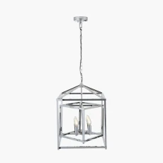 Anis Nickel Metal Light Cube Pendant ilver