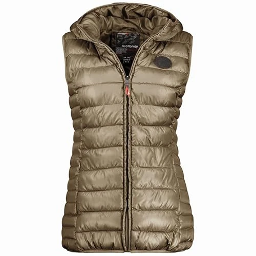 Annecy Vest Hood Lady - Warm Waistcoat Fur Seasons Autumn Winter Spring - Women Comfortable Jacket Sleeveless - Long Sleeve Windproof Parka Style (Storm L)