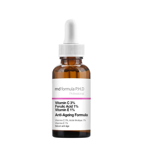 Anti-Ageing Serum Vitamin C % Ferulic Acid % Vitamin E % 30ml - Transparent