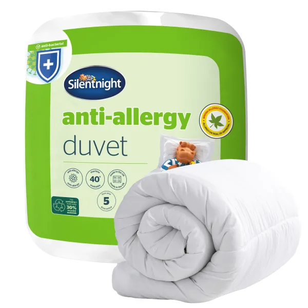 Anti Allergy Duvet - 105 Tog - Double - White