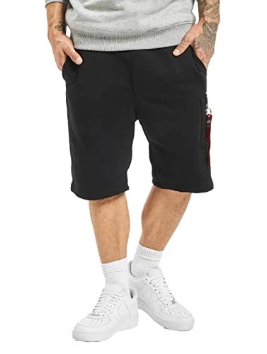 aplha industries Men's X-Fit Cargo Short Bermuda, Black, XS