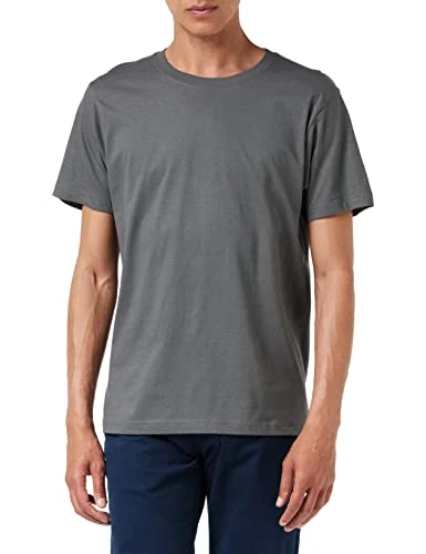 Apparel Men's Classic-T Plain Short Sleeve T-Shirt, Grey (Real Grey), Small