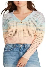 Apparel Women's Katia Cardigan Sweater, Multi, M Apparel Women's Katia Cardigan Sweater, Multi, M