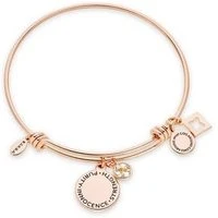 April Birthstone Rose Gold Bangle