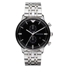 AR0389 Chronograph Black Dial Mens Watch ilver