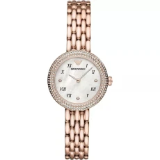 AR11355 Rose Gold-Tone Ladies Watch - Black