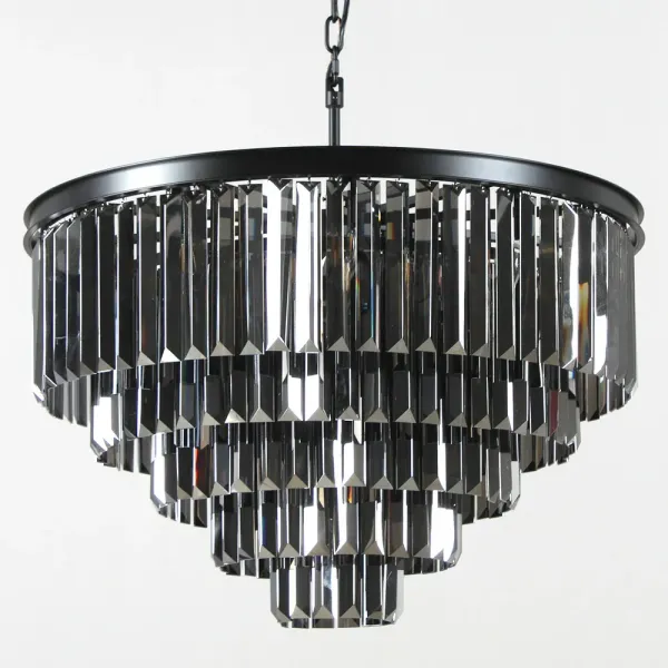 Araco Arcova Crystal Fringe Pendant Antique Brass