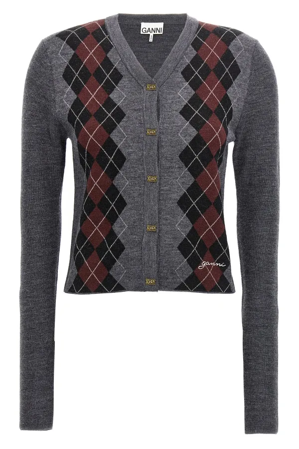 Argyle Cardigan - XS