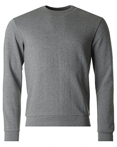 Armani Crew Neck Sweater in Melange Grigio (XX-Large)