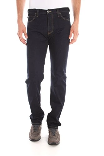 Armani Jeans J21 Five Pocket Straight Leg Jean In Darkwash - Size 32/34leg