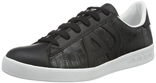 Armani Jeans Men's 935565CC502 Sneakers, Black Nero 00020, 12.5 UK