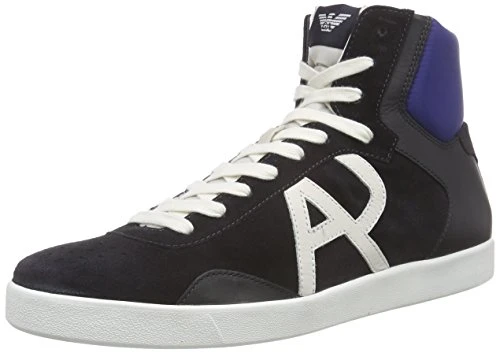 Armani Jeans Men's C656418 High top, Blue Blue 35, 12.5 UK