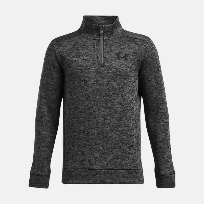 Armour Fleece® Boys ? Zip Castlerock / Black YSM ( 54 in) - Gray