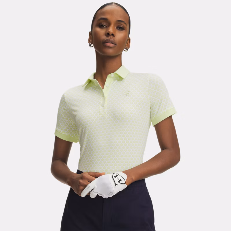ArmourDry Printed WoMens Polo Fade Green / White / Fade Green XL