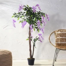 Artificial Wisteria Tree - Purple