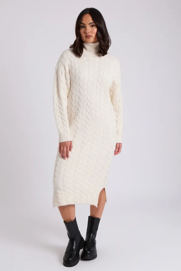 Ascot Longline Cable Dress