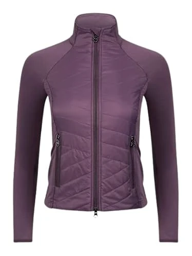 Astra Jacket in Dove - Women's Lightweight Breathable Horse Riding Jacket - 2-Way Zip - Zip Pockets 