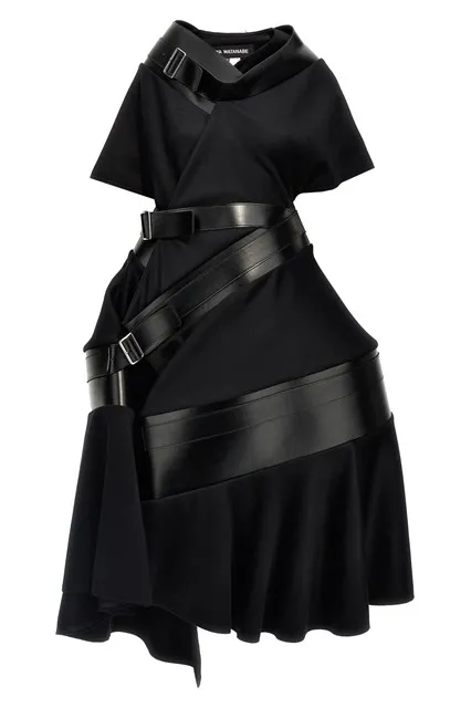 Asymmetrical coat - Black