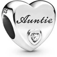 Auntie Love Heart Charm