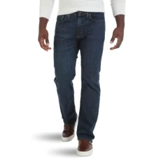 Authentics Men's Comfort Flex Waist Relaxed Fit Jean, Carbon, 36W x 30L