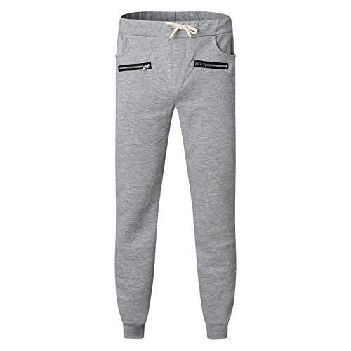 Autumn Autumn Zip Pants for Men Custom Trousers for Men Zip Trousers Lesiure Casual Pants Pyjama Bottoms Men Trousers Men's Trousers Men's Trousers Modern Men's Trousers, gray, S