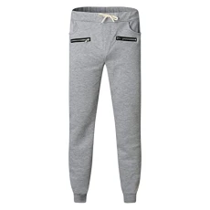 Autumn Autumn Zip Pants for Men Custom Trousers for Men Zip Trousers Lesiure Casual Pants Pyjama Bottoms Men Trousers Men's Trousers Men's Trousers Modern Men's Trousers, gray, S