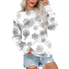 Autumn Clothes Women Ladies Polo Neck Jumpers Ladiess Tops Womens Oversized Sweatshirts UK Long Sleeve Knitted Sweater Womens Long Sleeve Tops UK Women's Pullover Sweaters(4-White,S)