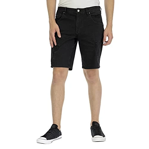 A|X  Men's 5 Pocket Bermuda Shorts Casual, Black, 33