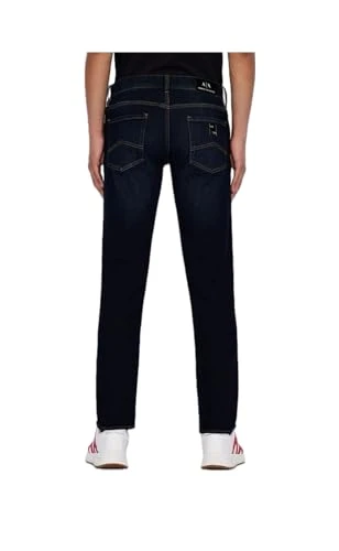 A|X Men's 5 Pocket Slim Denim Dark Rinse, Indigo Denim/Indigo, 30