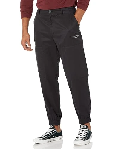 A|X  Men's Limited Edition We Beat as One Twill Cargo Jogger Pant, Black, 36