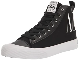 A|X Men's Updated Icon Logo High-top Sneaker, Black, 5 UK